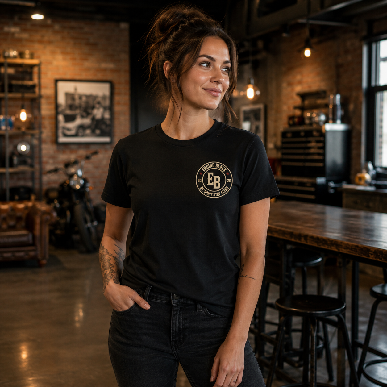 Engine Black™ Heritage Logo Tee | Premium Fire Rescue Lifestyle Apparel