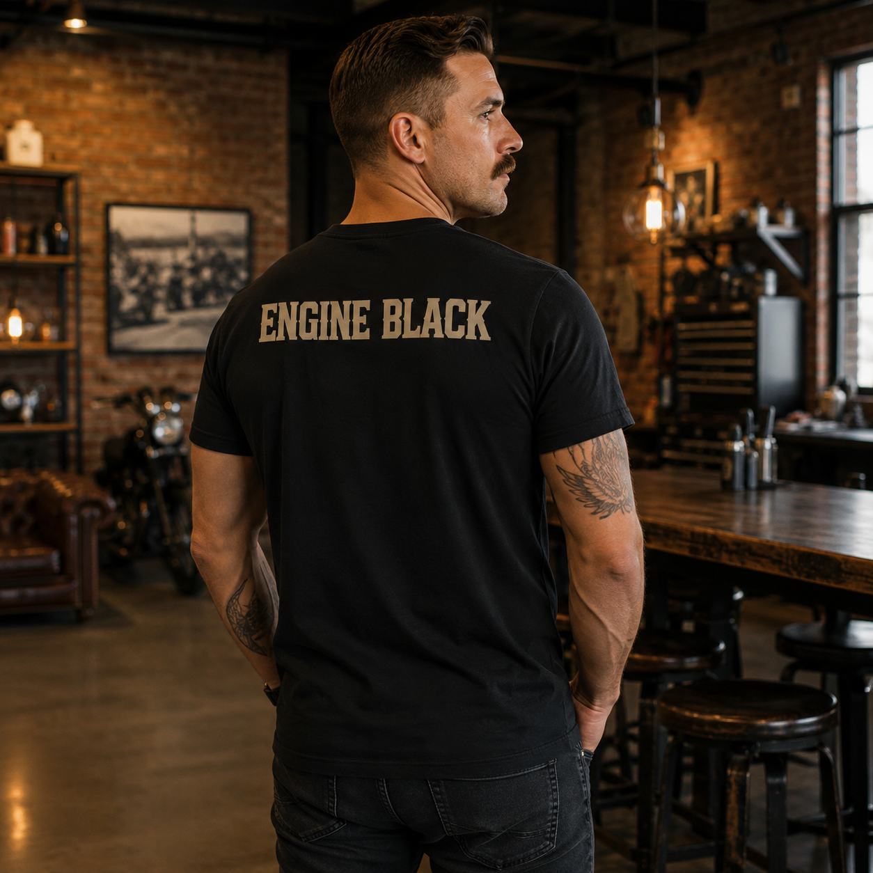 Engine Black™ Heritage Logo Tee | Premium Fire Rescue Lifestyle Apparel