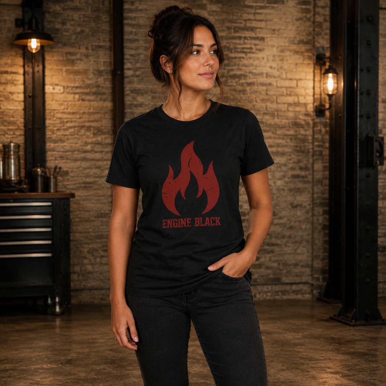 Engine Black™ Mission Tee | Premium Fire Rescue Lifestyle Apparel