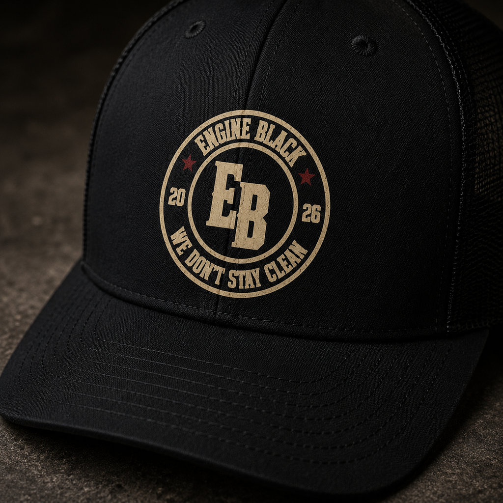 Engine Black™ Richardson 112 Snapback Trucker Hat | Premium Fire Rescue Lifestyle Apparel