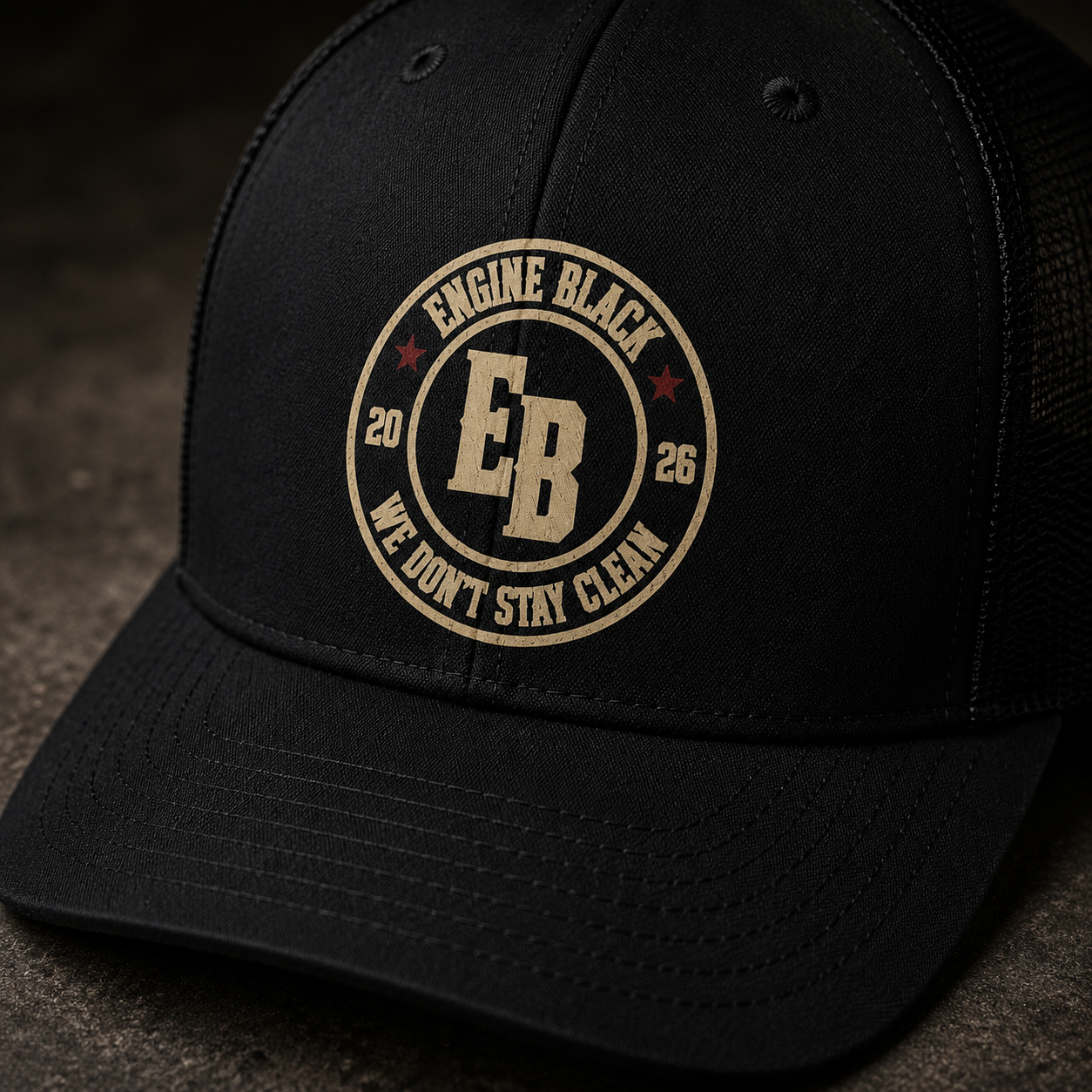 Engine Black™ Richardson 112 Snapback Trucker Hat | Premium Fire Rescue Lifestyle Apparel