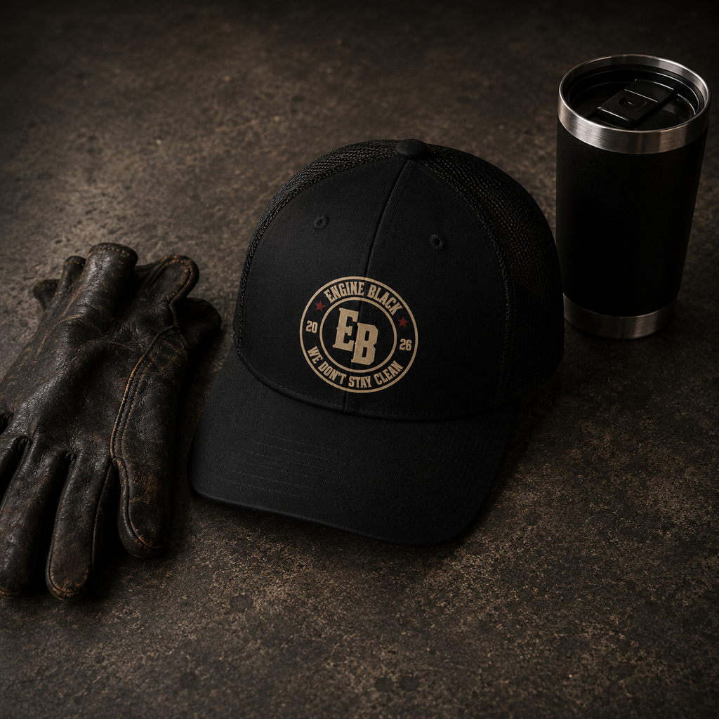 Engine Black™ Richardson 112 Snapback Trucker Hat | Premium Fire Rescue Lifestyle Apparel