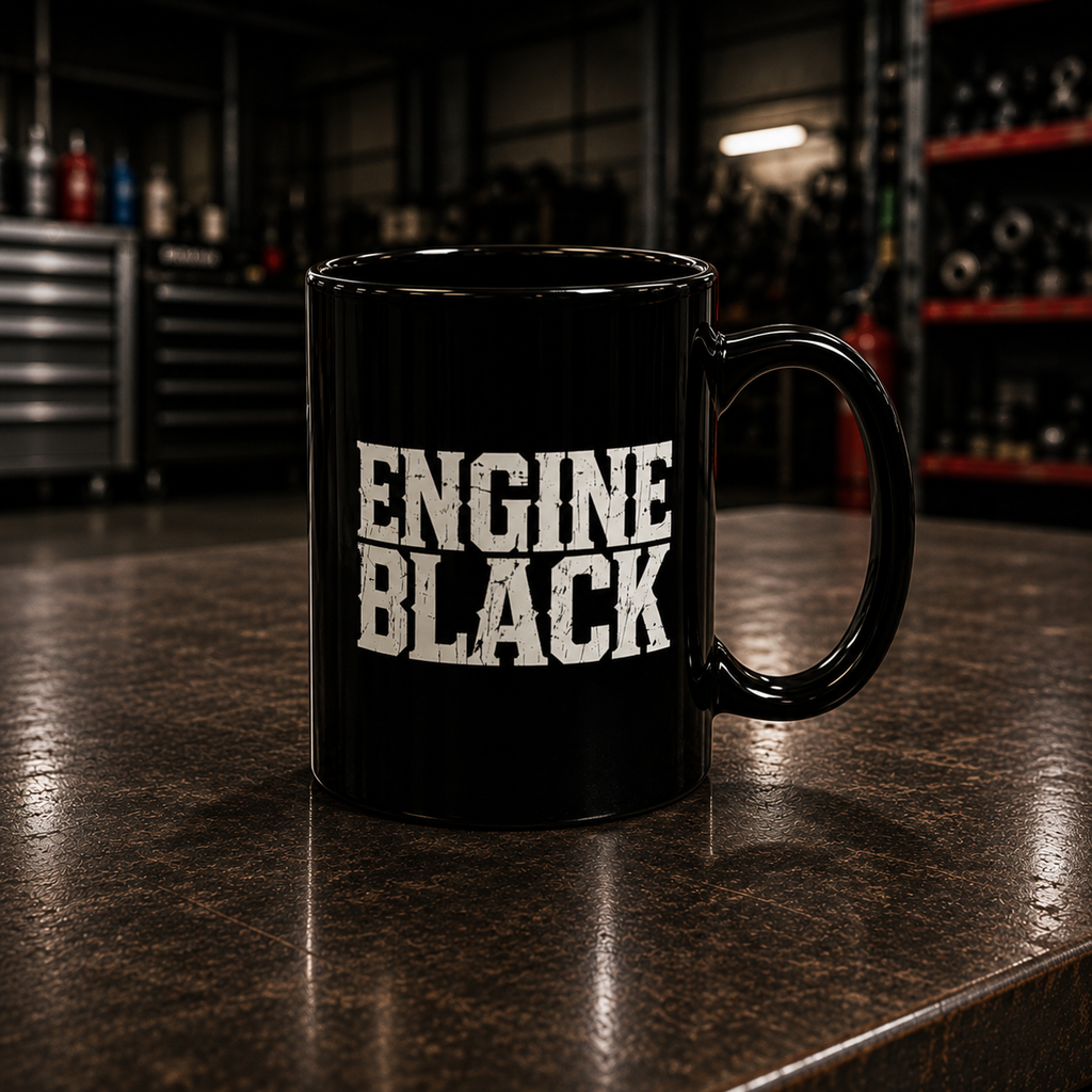 Engine Black Wordmark Mug | Premium Fire & Rescue Lifestyle Apparel & Accessories