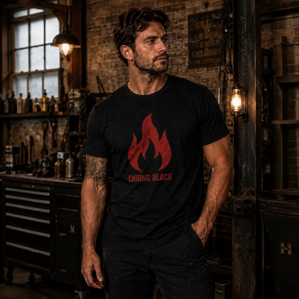 Engine Black™ Mission Tee | Premium Fire Rescue Lifestyle Apparel