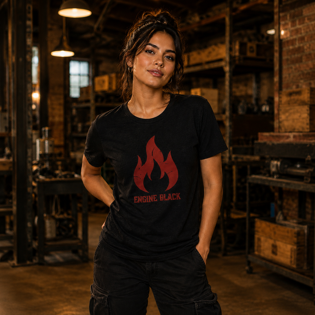 Engine Black™ Mission Tee | Premium Fire Rescue Lifestyle Apparel