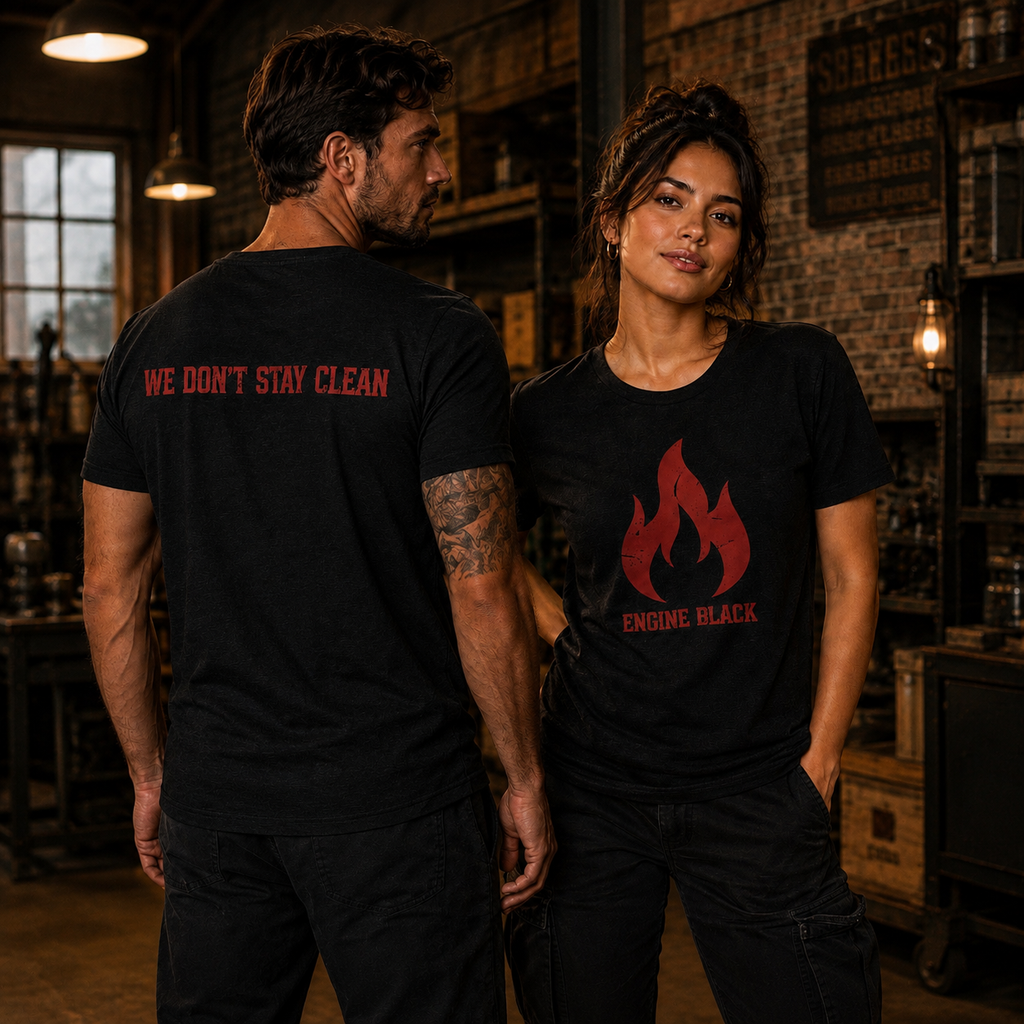 Engine Black™ Mission Tee | Premium Fire Rescue Lifestyle Apparel