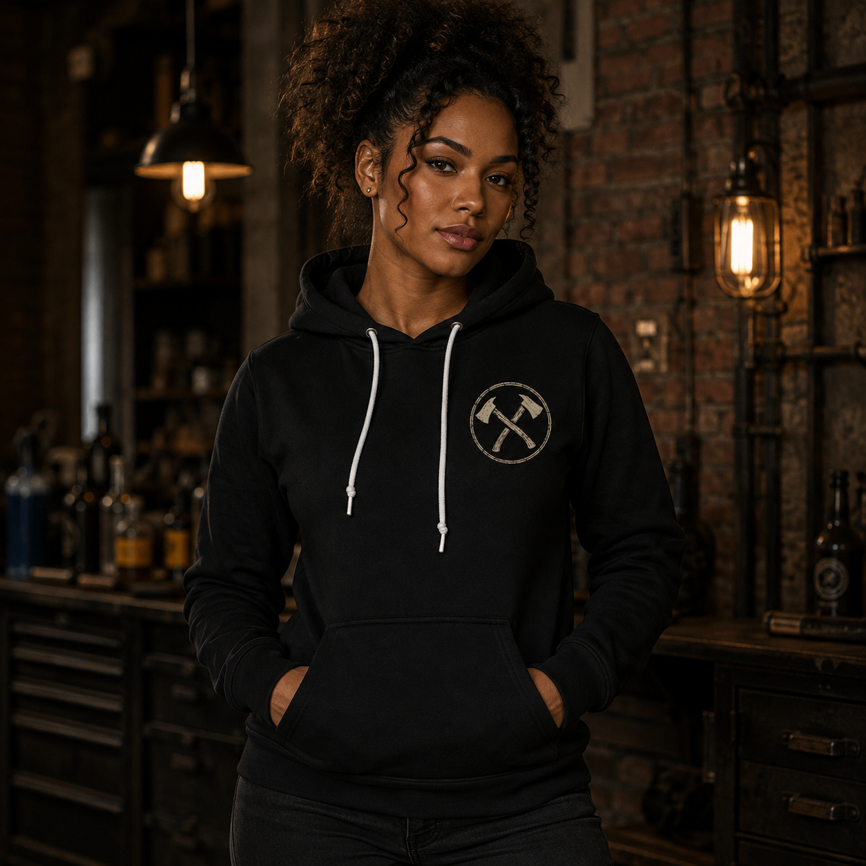 Engine Black™ Pullover Hoodie — “We Don’t Stay Clean” | Premium Fire Rescue Lifestyle Apparel