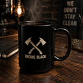 Engine Black Crossed Axes Mug | Premium Fire & Rescue Lifestyle Apparel & Accessories