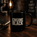 Engine Black Wordmark Mug | Premium Fire & Rescue Lifestyle Apparel & Accessories